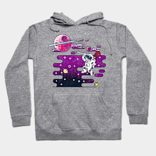 Astronaut Exploring New Worlds Space Travel Hoodie